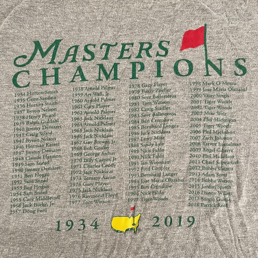 2019 Masters T shirt